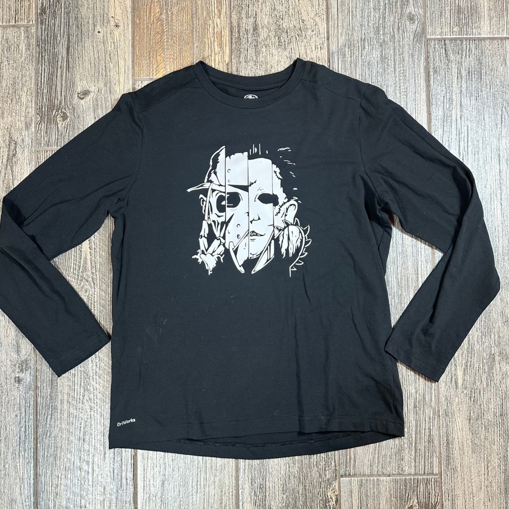 Athletic Works‎ Men's Michael Myers Halloween Horror Movie Long Sleeve Tee M